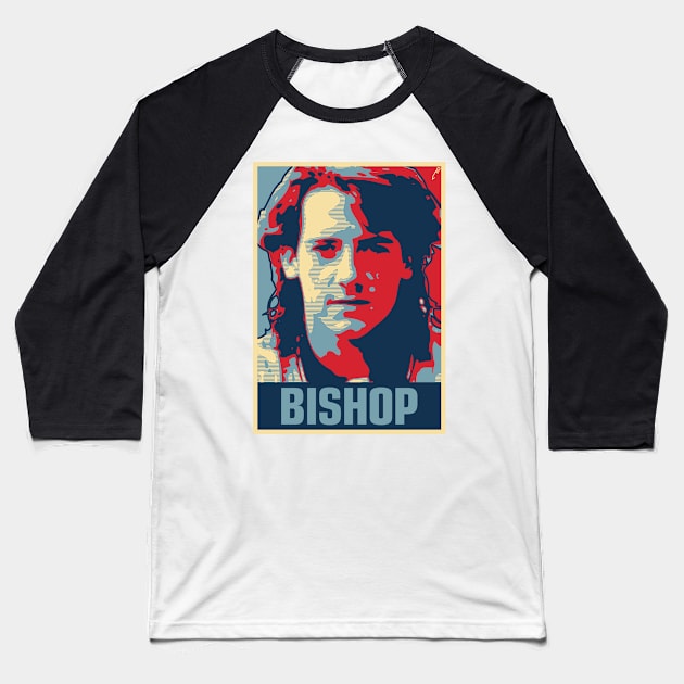 Bishop Baseball T-Shirt by DAFTFISH